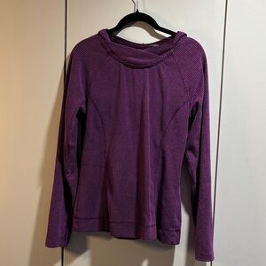 Eddie‎ Bauer Deep Purple Knit Hoodie